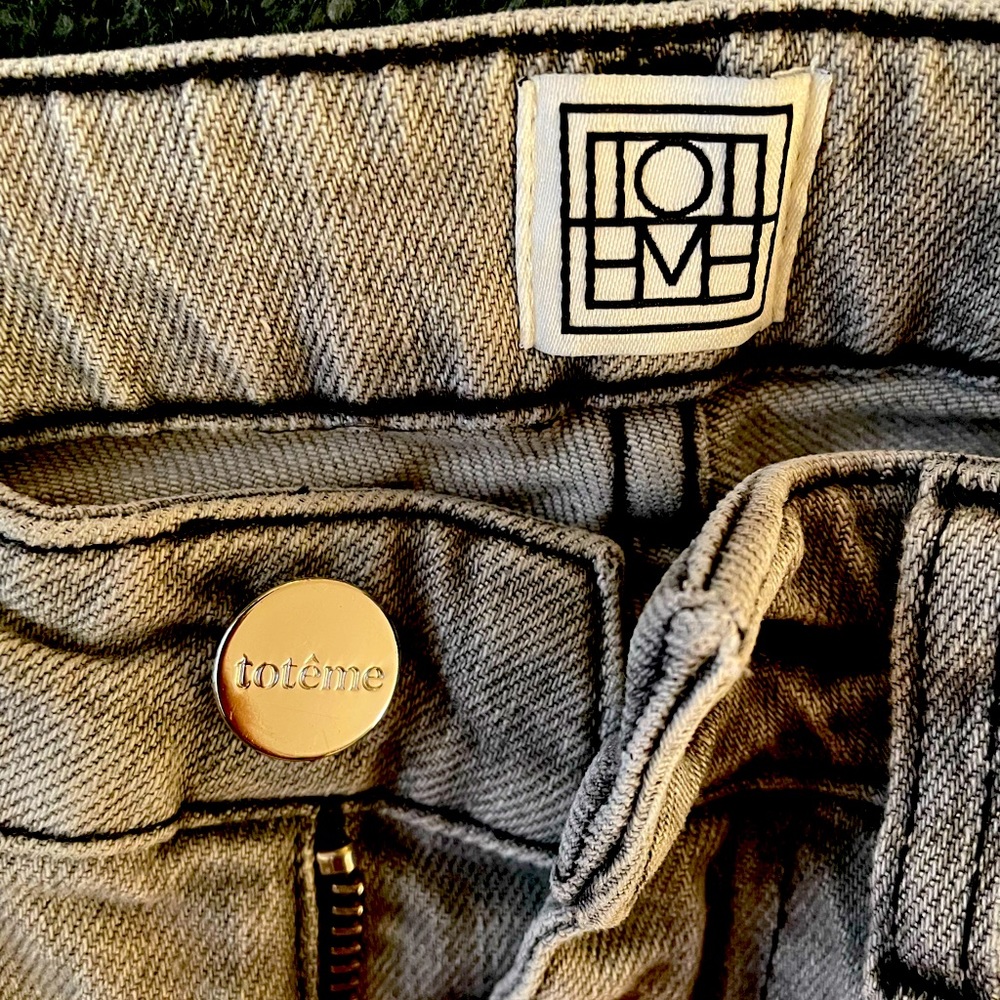 Toteme high-rise straight organic jeans